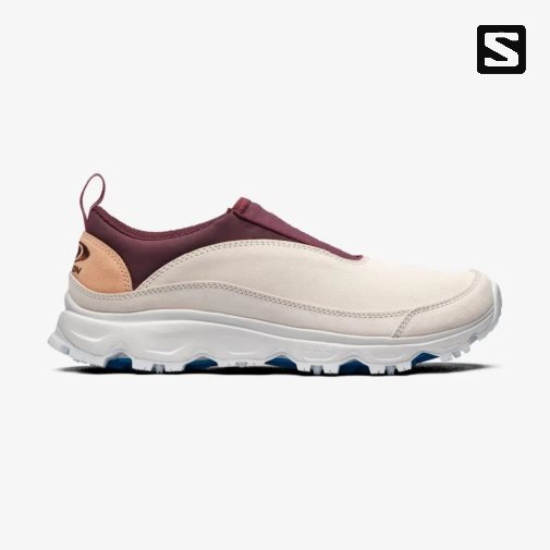 Cream / Burgundy Salomon Rx Snow Moc 2 Advanced Women's Sneakers | IE CA1495